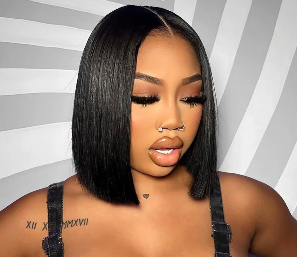 5*5 Straight Bob Closure 18” 150 density