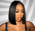 5*5 Straight Bob Closure 18” 150 density
